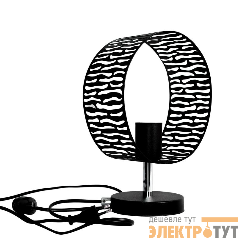 Светильник "Дакар" ННБ 63-60-020 (ИМ) настольный шнур черн. черн. муар Элетех 1005405058