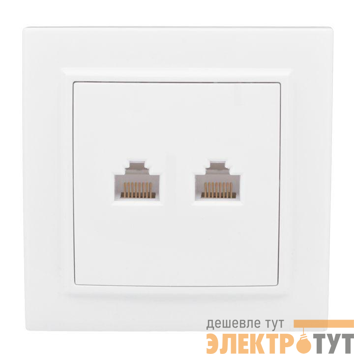 Розетка RJ-45 2-м СП Минск бел. EKF ERK02-035-10