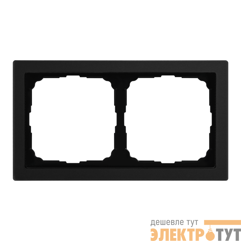 Рамка 2-м ArtGallery Pure матов. органич. стекло черн. SE GAL331002