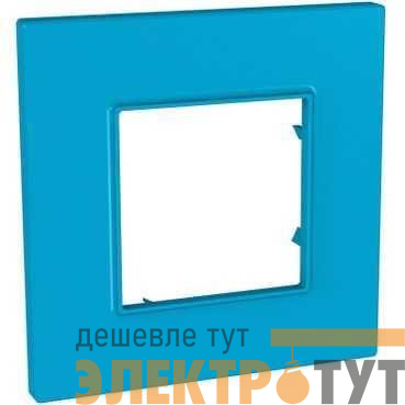 Рамка 1-м Unica quadro голубика SchE MGU4.702.26