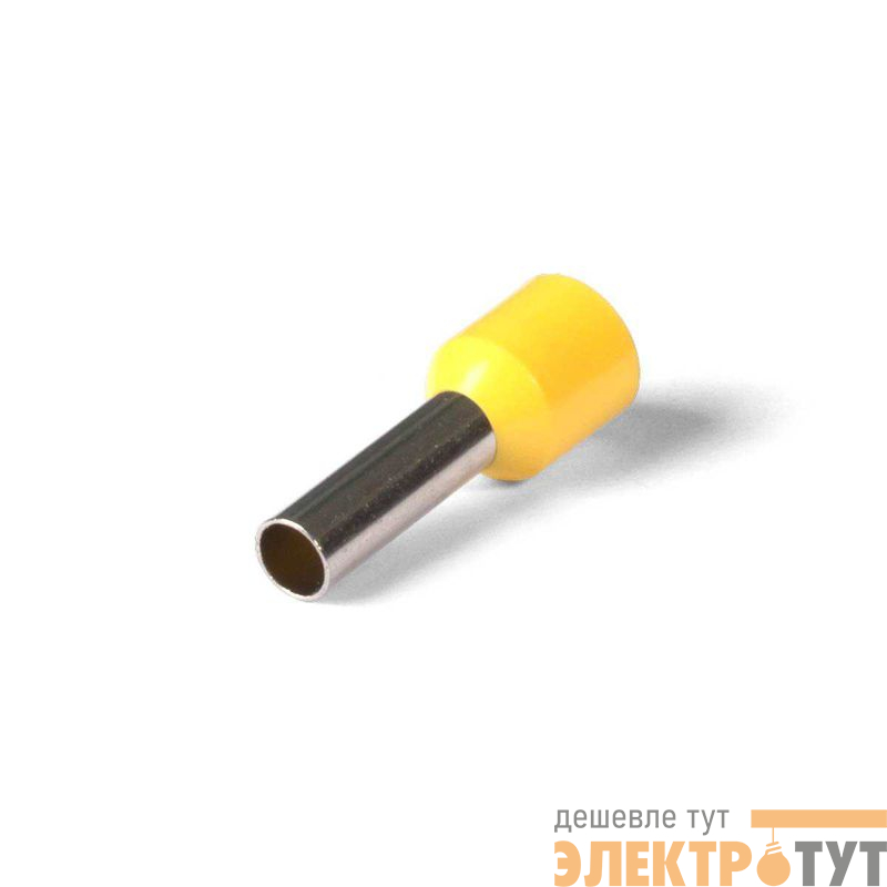 Наконечник штыревой втулочный изолированный НШВИ 6.0–12 (уп.100шт) КВТ 108913