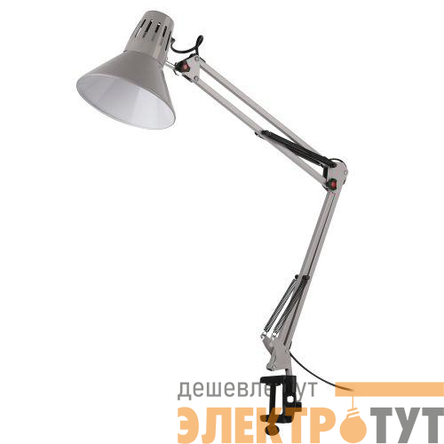 Светильник настольный N-121-E27-40W-GY E27 на струбцине сер. ЭРА Б0052758