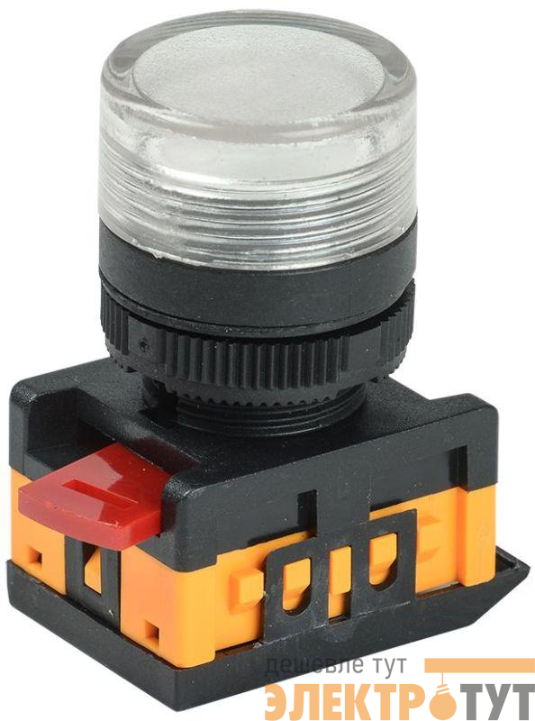 Лампа светосигнальная AL-22TE d22мм 240В AC прозр. цилиндр неон IEK BLS30-ALTE-K08