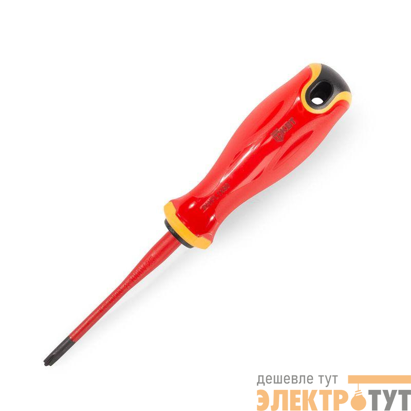 Отвертка диэлектрическая PH/FL1х80 СЛИМ КВТ 103011