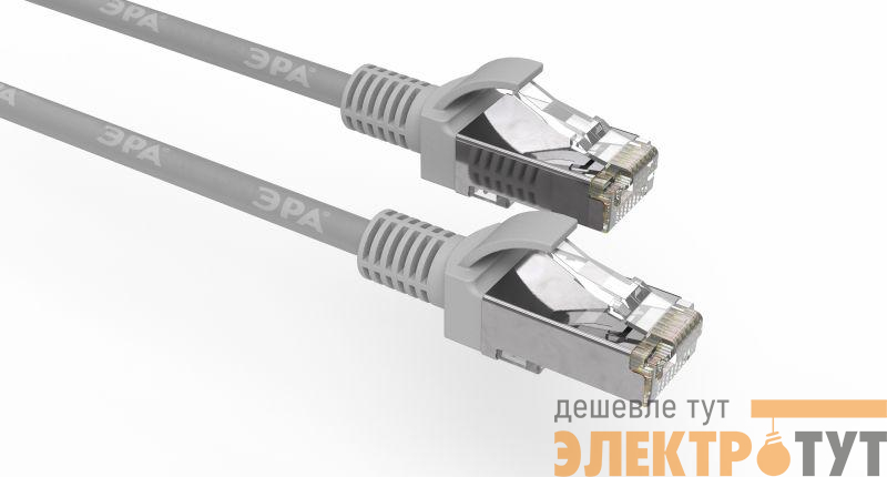 Патч-корд кат.5E F/UTP экранир. 15м сер. Эра Б0051350