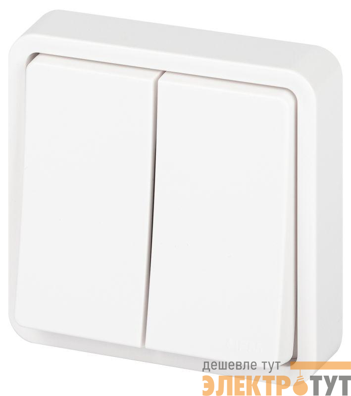 Выключатель Эксперт 11-1524-01 двойн. IP55 10АХ-250В СУ бел. Эра Б0063271