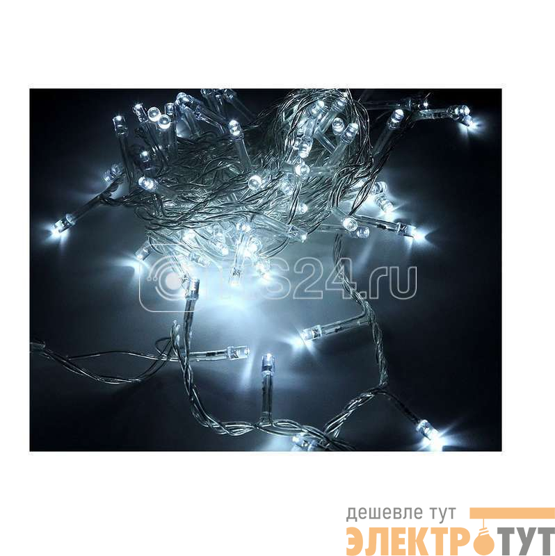 Гирлянда светодиодная "Нить" LD200-GWW-BO 20м 200LED тепл. бел. уличная 8 режимов элементы питания 3хAA SHLights 4690601045461