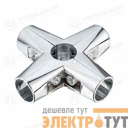 Соединитель 5-ти труб хром (уп.1шт) Tech-Krep/Zitar 127454