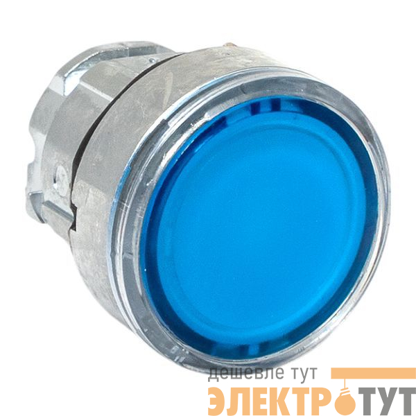 Механизм кнопки исполнительный XB4 IP65 плоский возвратный без фиксации с подсветкой син. EKF XB4BW-B-65