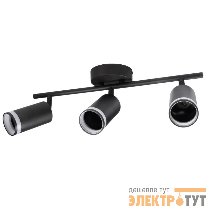 Светильник PCL-0103 3xGU10 IP20 230В BL настен./потолочн. декор. под лампу JazzWay 5066427