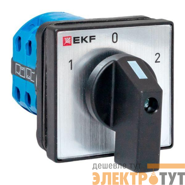 Переключатель кулачковый ПК-1-22 2п 10А "1-0-2" IP65 EKF pk-1-22-10-65