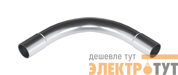 Поворот на 90град. d50мм AL безрезьбовой алюм. EKF pb-50-AL