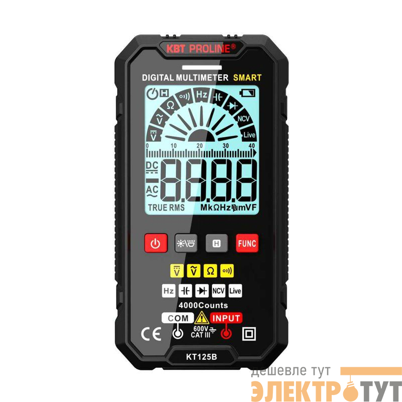 Мультиметр цифровой SMART KT 125В PROLINE КВТ 86325