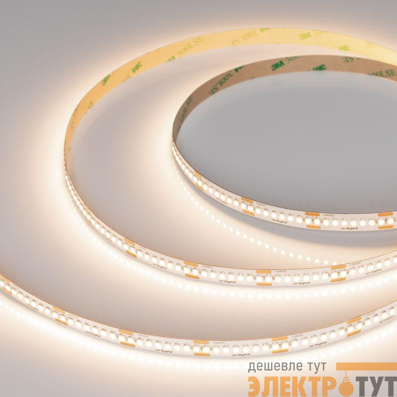 Лента светодиодная UL-A240-10mm 24V Warm 3500К 19Вт/м IP20 (уп.5м) Arlight 048127