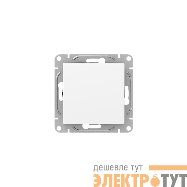 Выключатель кнопочный 1-кл. СП Эпика механизм бел. EKF UP1-SWW-13