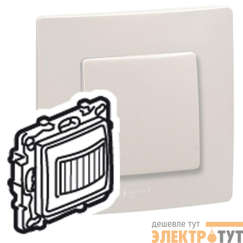 Выключатель Etika 400Вт сл. кость Leg 665218