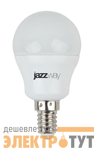 Лампа светодиодная PLED-SP 7Вт G45 шар 3000К тепл. бел. E14 540лм 230В JazzWay 1027856-2