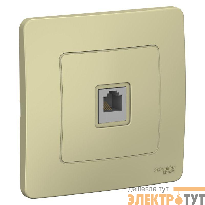 Розетка телефонная 1-м СП Blanca RJ11 беж. SE BLNIS011007