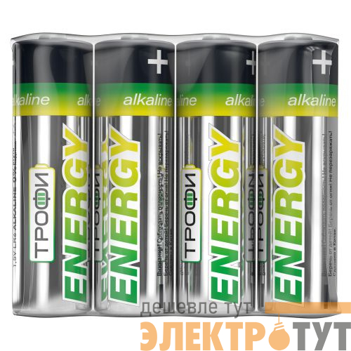 Элемент питания алкалиновый AA/LR6 LR6-4S Eco (уп.4шт) Трофи Б0017042