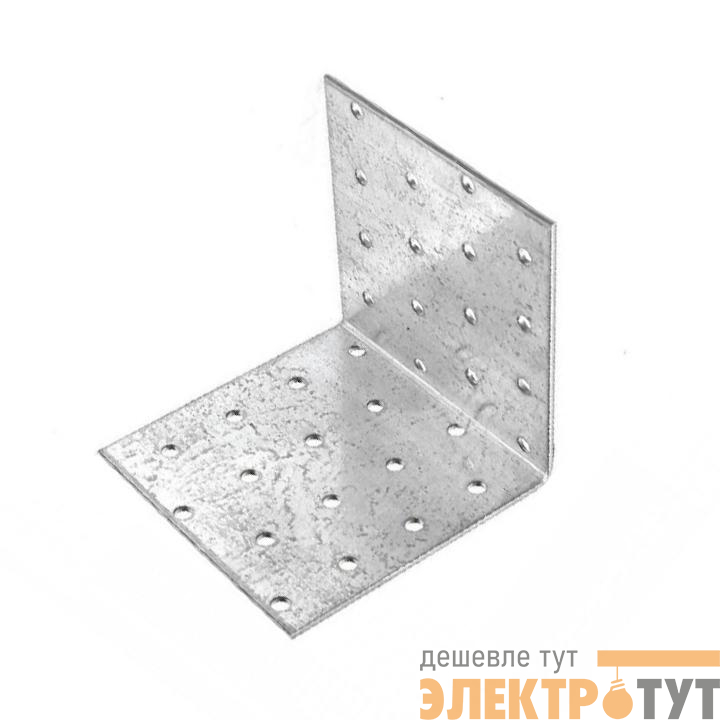 Угол крепежный равносторонний 60Х60х60 цинк Zitar 126383