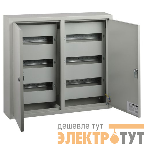 Корпус металлический ЩРН-72 2-х дверный (540х600х120) IP31 УХЛЗ навесной сер. ЭРА Б0062915