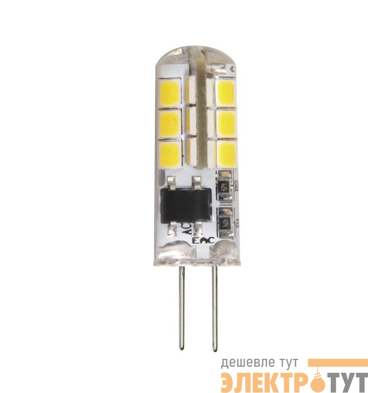Лампа светодиодная PLED-G4 3Вт капсульная 2700К тепл. бел. G4 200лм 220-230В JazzWay 1032041 изображение