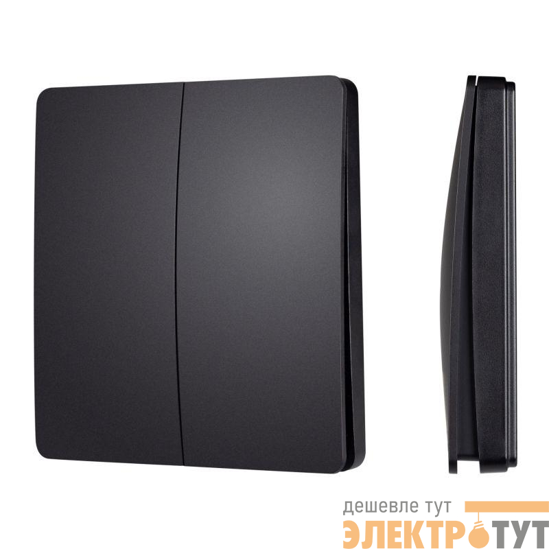 Панель кнопочная KINETIC-801-22-2G-WP-SUF Black (No battery IP67 433Mhz) IP67 пластик INTELLIGENT ARLIGHT 048257