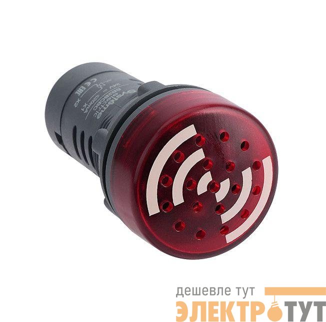 Зуммер с подсветкой 24В DC прерывистый звук красн. SE SB7KS2B4I