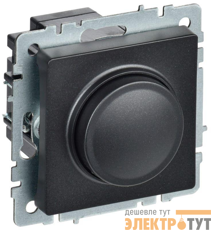 Светорегулятор СП BRITE пов-наж. 600Вт СС10-1-0-БрЧ механизм черн. IEK BR-D20-0600-K02
