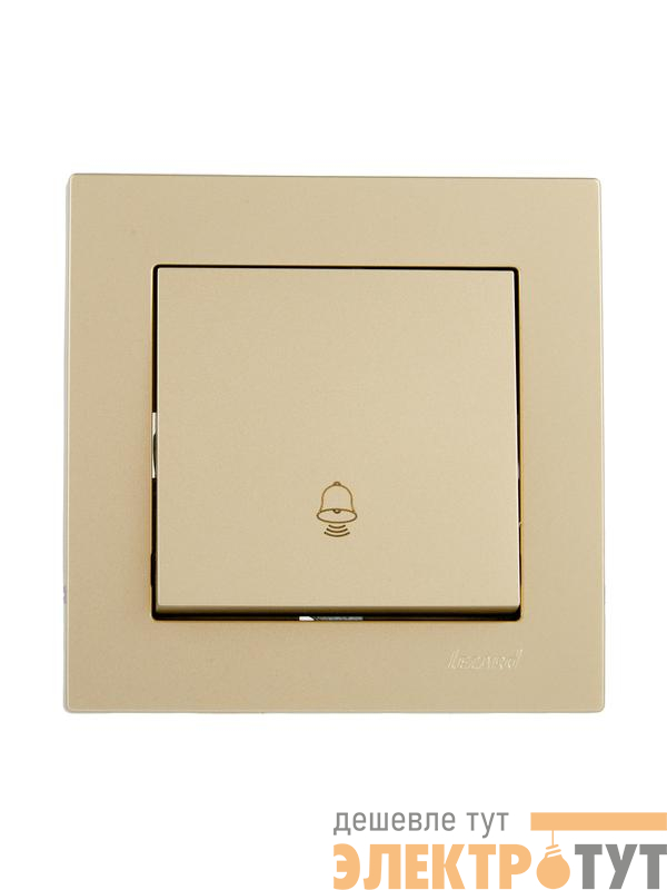 Кнопка звонка VESNA зол. LEZARD 742-3688-103