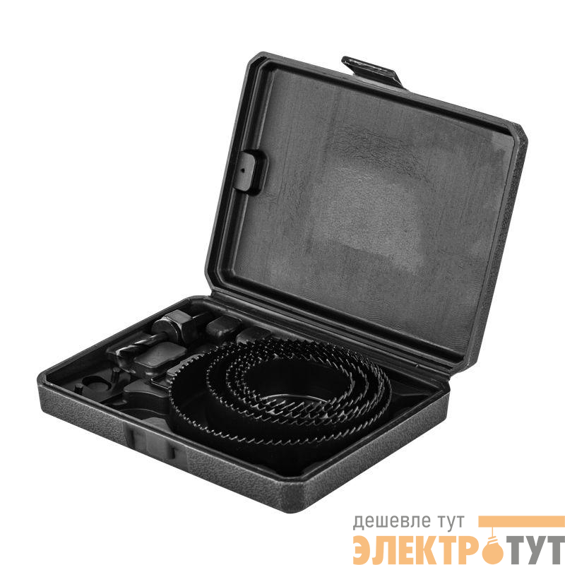 Набор кольцевых пил по дереву 64-127мм 9 предметов Kranz KR-92-0252