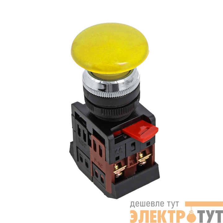 Кнопка AEA-22 "Грибок" желт. NO+NC EKF pbn-aea-o