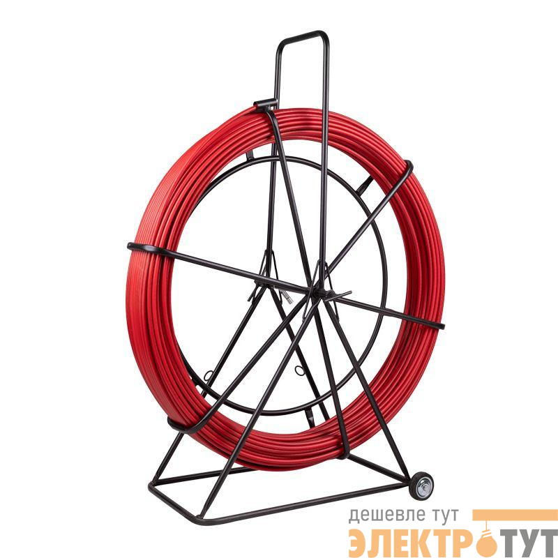 Протяжка кабельная (УЗК в тележке) стеклопруток d11.0мм 300м красн. Rexant 47-1300