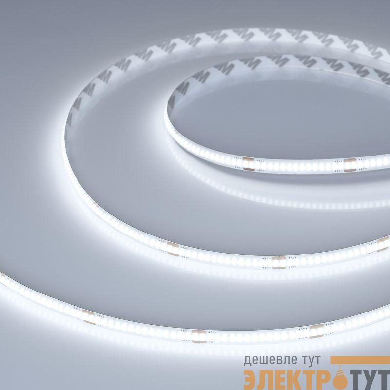 Лента светодиодная COB-X320-8mm 48V White 6000К 8Вт/м IP20 PRO REEL (уп.50м) Arlight 043246