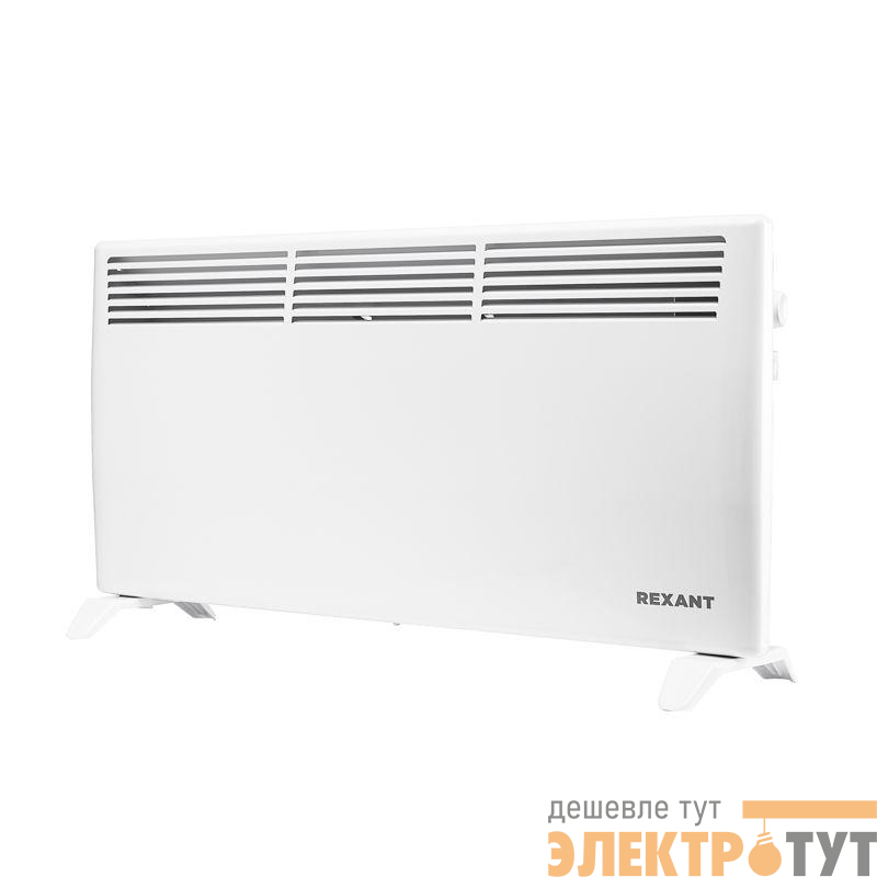 Конвектор электрический с механическим термостатом 2кВт СТИЧ-нагревательный элемент ножки Rexant 60-0120