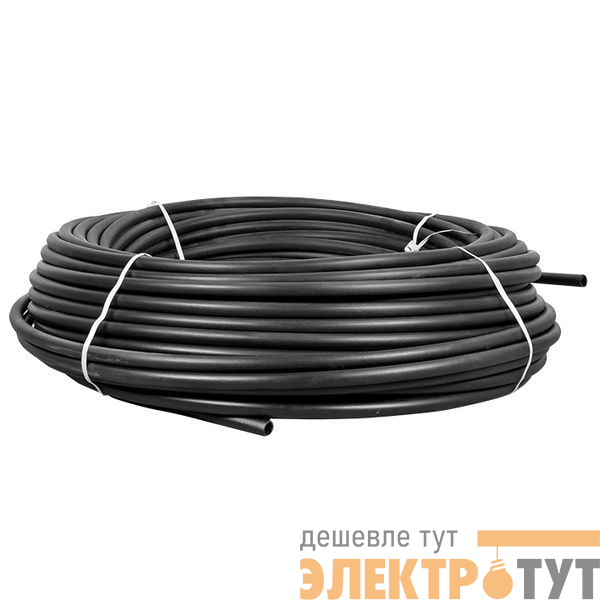 Труба гладкая ПНД жесткая d25мм черн. (уп.100м) PROxima EKF tpndg-25
