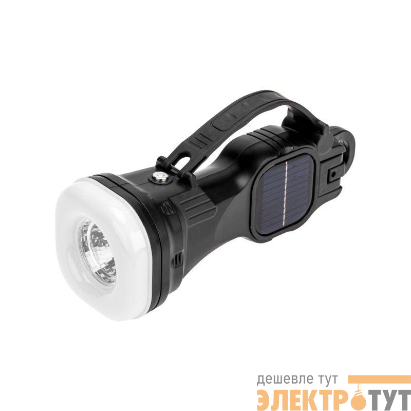 Фонарь кемпинговый с солнечной батареей и крюком Rexant 75-8009