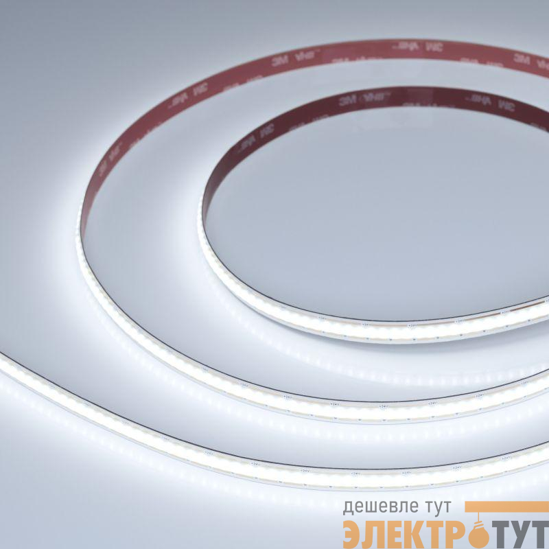 Лента светодиодная COB-X480-10mm 24V White 6000К 10Вт/м IP20 FreeCut свободная резка (уп.5м) Arlight 044194