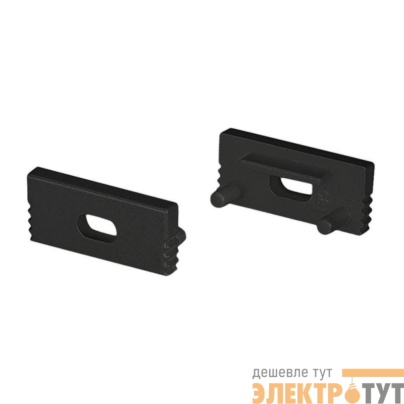 Заглушка SL-SLIM-H7 BLACK с отверстием пластик Arlight 037510