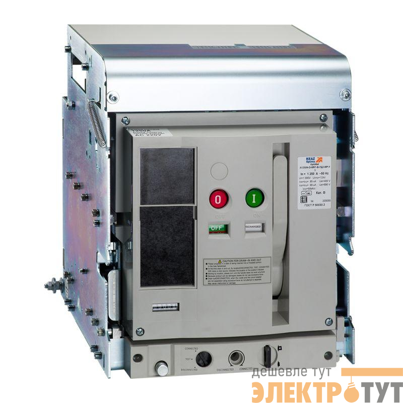 Выключатель автоматический OptiMat A 800 S2 3P 85 D MR0 B C0000 M0 P05 S1 03 КЭАЗ 347305