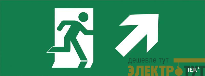 Этикетка самоклеящаяся "Фигура/стрелка вверх вправо" ДПА IP20/54 IEK LPC10-1-24-09-FVVNAPR