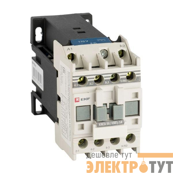 Контактор КМЭп 9А кат. 110В DC 1НО PROxima EKF ctr-s-9-110-p