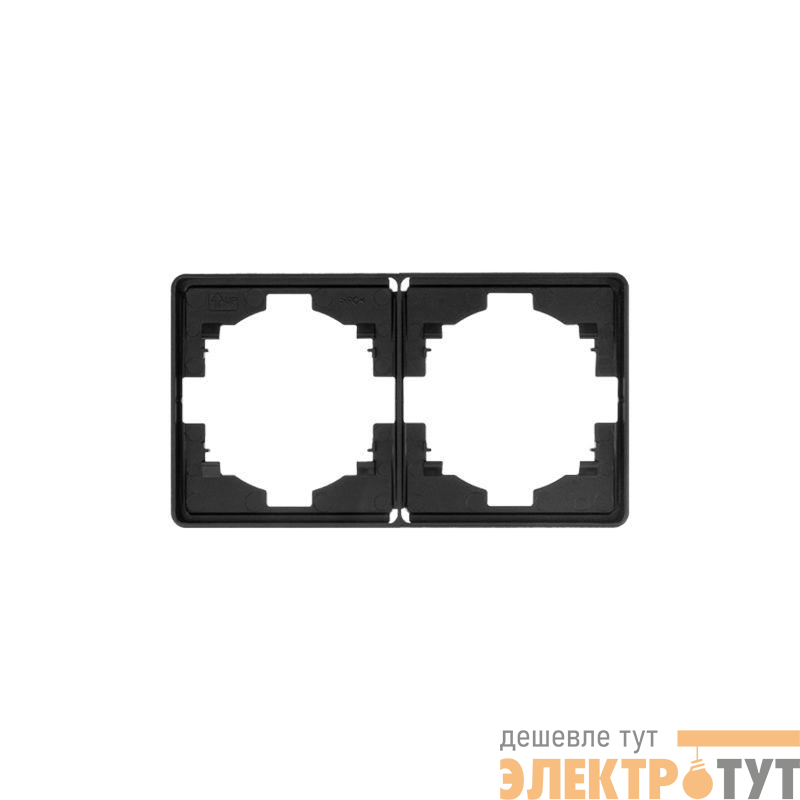 Рамка 2-м ROUND MIELE оникс Kranz KR-78-0752-3