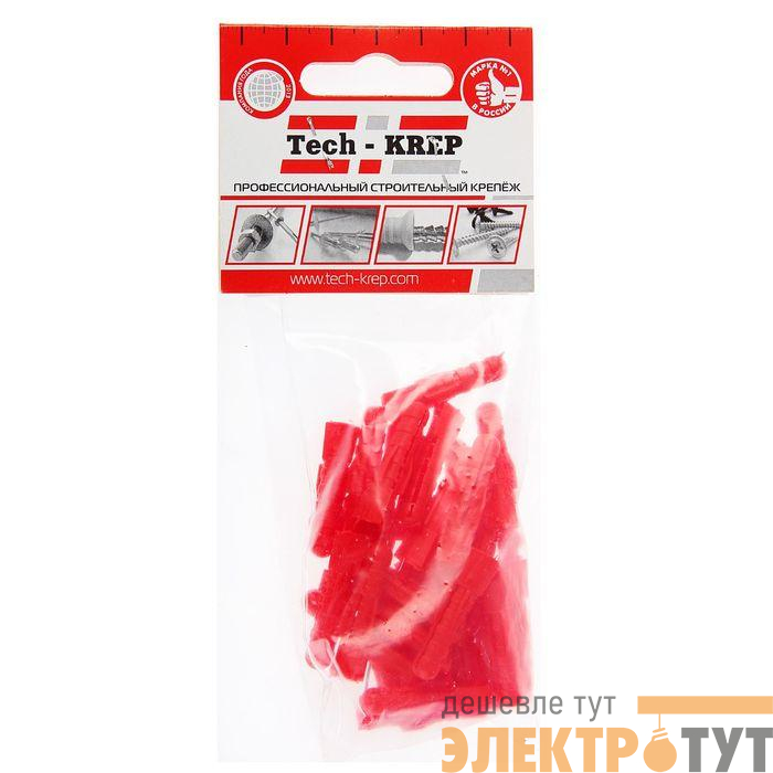 Дюбель распорный 6х30 тип Т трехсегментный (уп.30шт) Tech-Krep/Zitar 112953