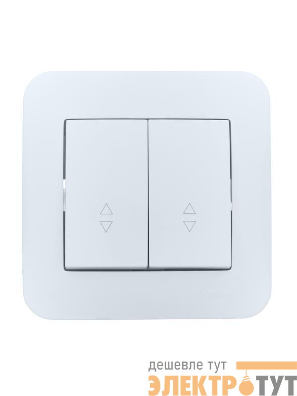 Переключатель проходной 2-кл.СП ASTI 10А IP20 в сборе бел. LEZARD 7081-0202-106