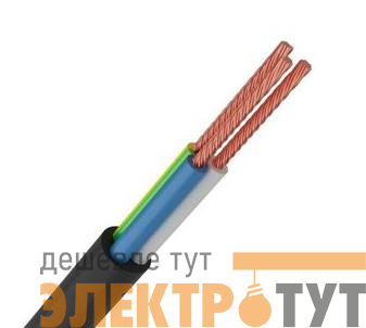 Провод ПВС 3х1.5 380В Ч (бухта) (м) Альгиз К ФР-00000440