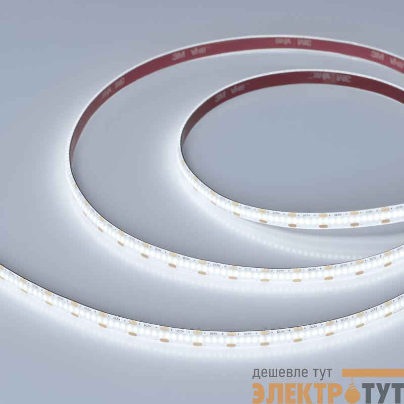 Лента светодиодная COB-SE-X360-8mm 5V White 6000К 5Вт/м IP65 CSP герметичная (уп.5м) Arlight 041708