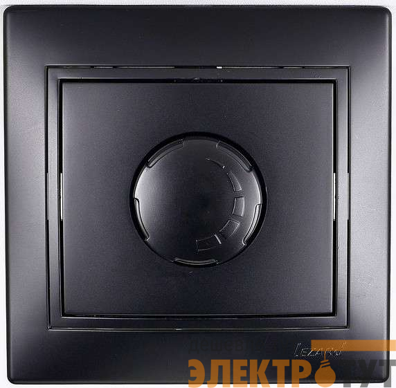 Светорегулятор СП 800Вт Mira со вставкой черн. бархат LEZARD 701-4242-115