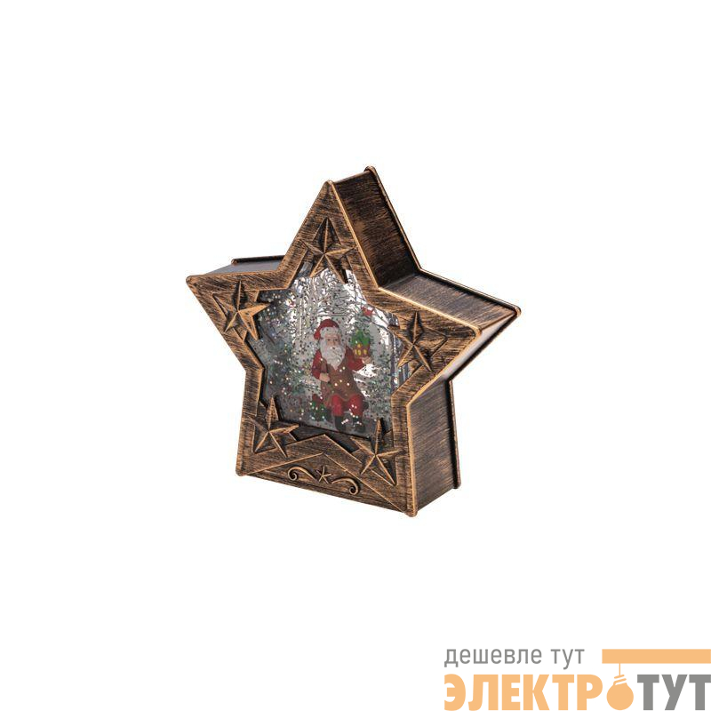 Светильник декоративный (фигура) "Звезда" с эффектом снегопада и подсветкой Neon-Night 501-182