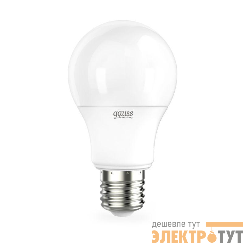 Лампа светодиодная Elementary 12Вт A60 грушевидная 6500К холод. бел. E27 1170лм GAUSS 23232